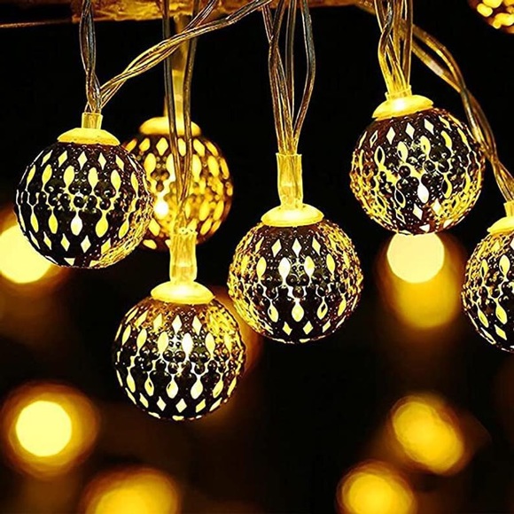 10-Light Globe LED Fairy String Lights LED - Picture 2 of 4